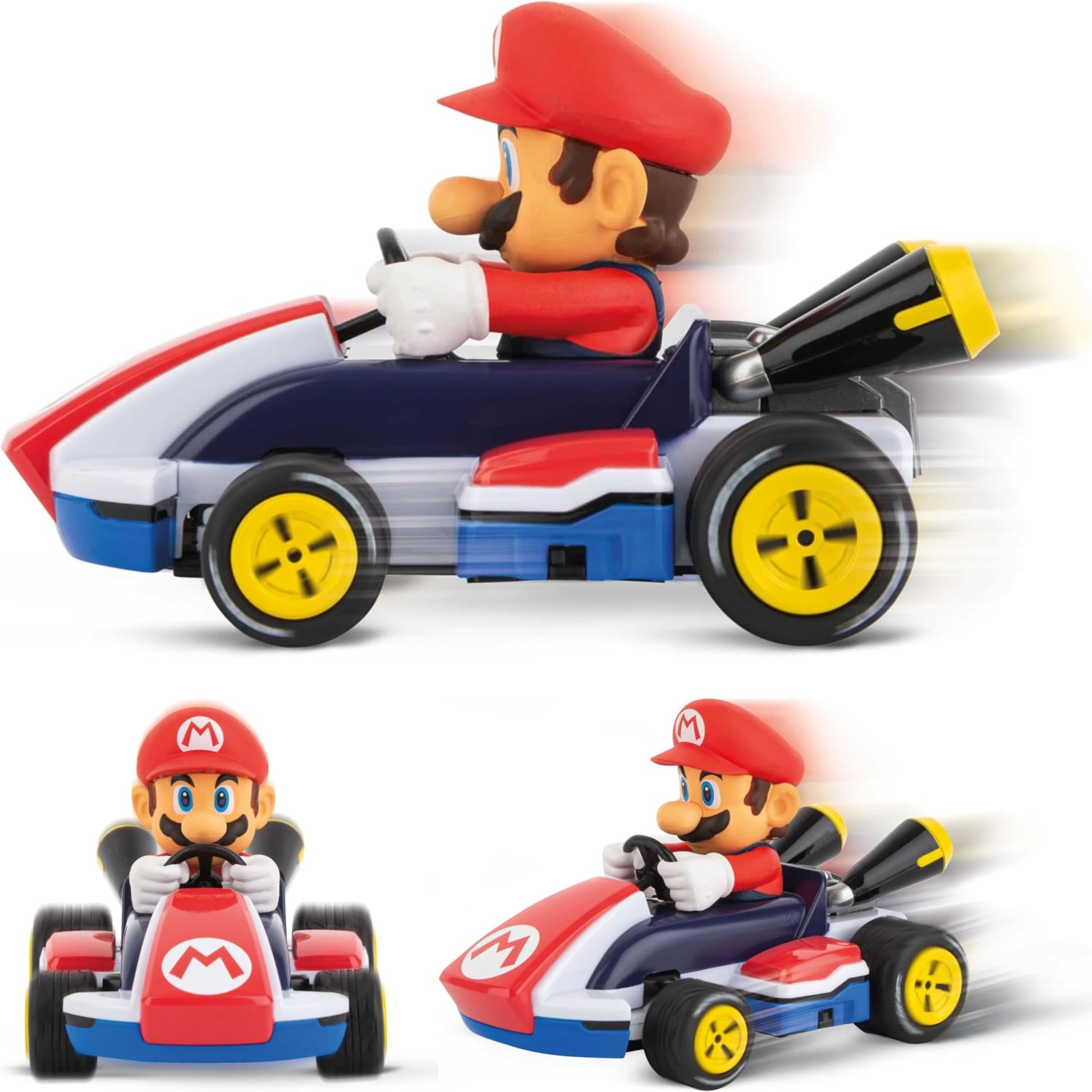 HMIR Mario Kart friction pull-back car toy featuring a colorful Mario Kart design, suitable for kids age 3+