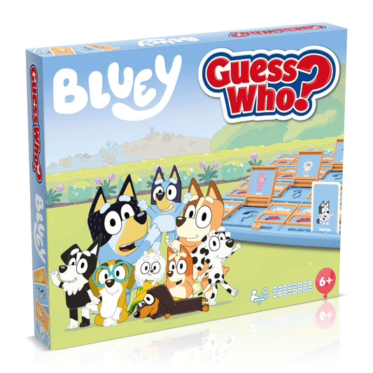 Winning Moves Bluey Guess Who? Classic Guessing Board Game for Families and Bluey Fans great gift for ages 6 plus