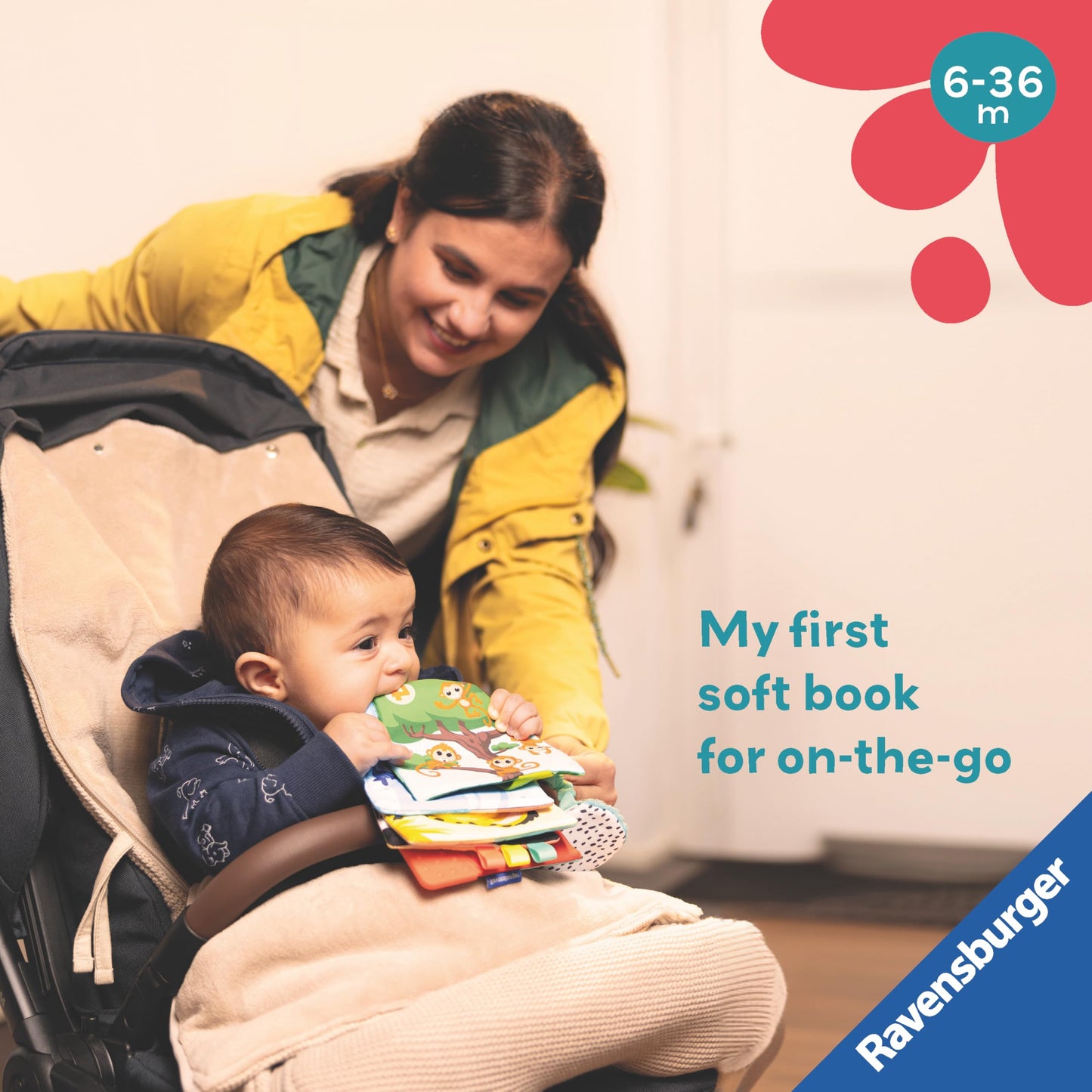 Ravensburger Play+ My First Numbers & Colours Book - Baby Sensory Toddler Activity Toys - 6 Months Up