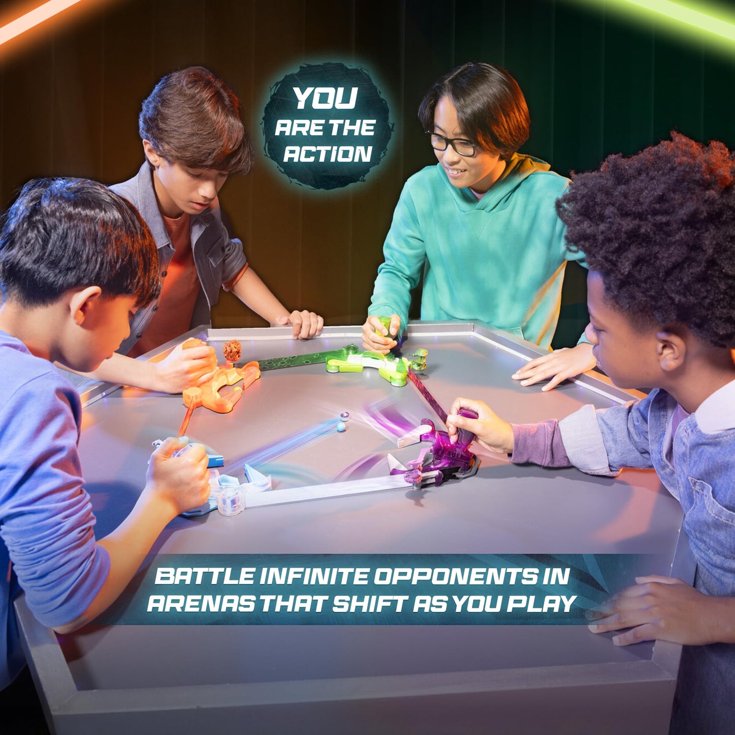 Doteki Battle Training Set – Heatoru Champion Practice Kit with Blitz Targets, Ricochet Units, Health Key, Dynamic Arena, Compatible with All Packs, Ages 8+, Red
