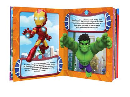 Marvel Spidey and his Amazing Friends My Busy Books - Storybook, 10 figurines, playmat