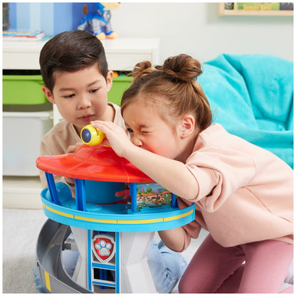 Paw Patrol Lookout Tower Playset with Toy Car Launcher, 2 Chase Action Figures, Chase’s Police Cruiser and Accessories, Kids’ Toys for Ages 3 and up