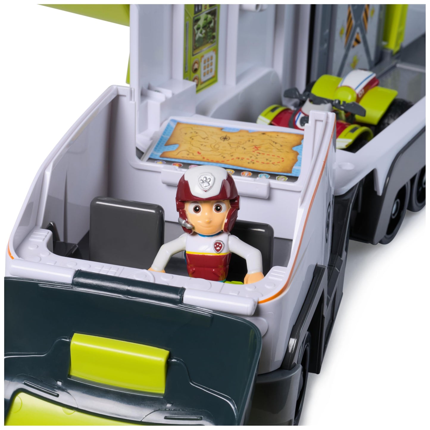 Paw Patrol Jungle Pups, Transforming PAW Patroller, Ryder Action Figure, ATV Toy Car, Vehicle Lift and Sound Effects, Kids’ Toys for Boys and Girls Aged 3+