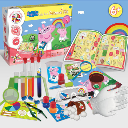 Science4you Peppa Pig science kit for kids with experiments like giant bubbles and seed growing, perfect for children aged 4-6.