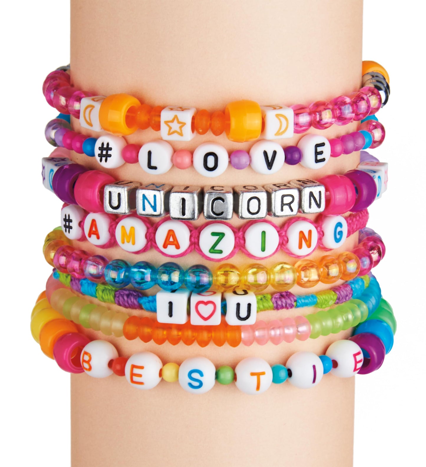 CRA-Z-ART Shimmer n Sparkle ABC Fashion Bead Bracelets Bracelet Maker Personalised friendship bracelets with over 700 beads Jewellery making kit Make your own friendship bracelets