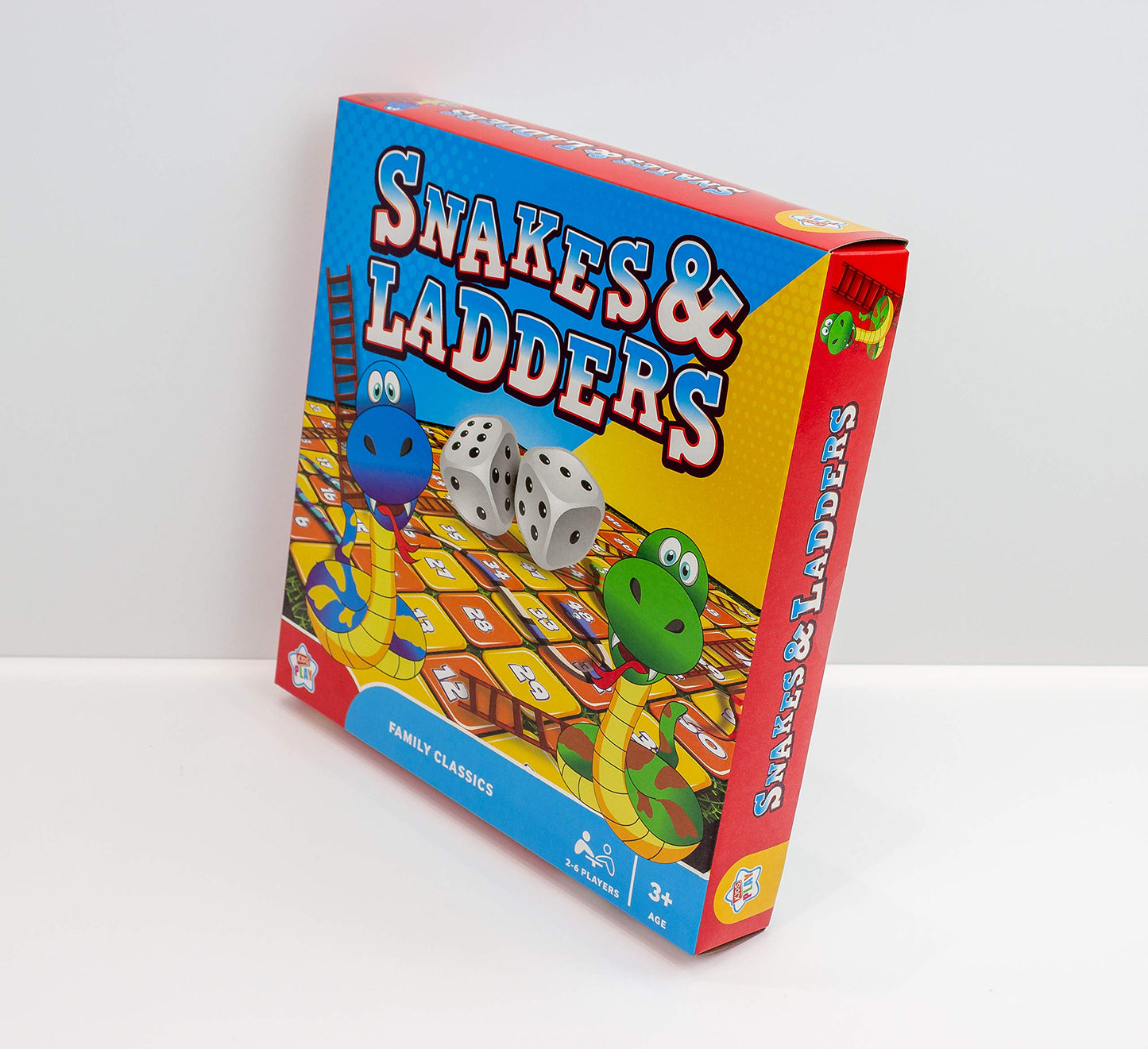Kids Play Snakes & Ladders Family Classics Board Game 2-6 Players Age 3+
