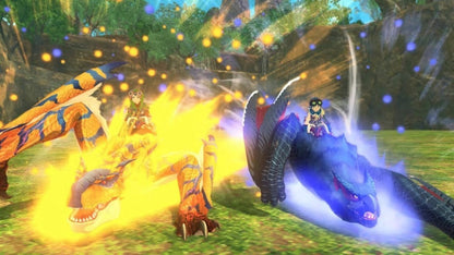 Nintendo Monster Hunter Stories 2: Wings of Ruin game box art for Nintendo Switch featuring colorful characters and creatures.