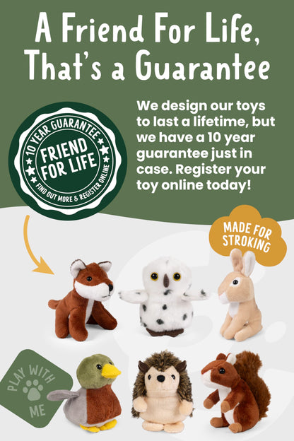 Living Nature Wildlife Buddies – 6 x 9 cm Realistic Mini Woodland Animal Plush Toys, Cuddly Stuffed Animals for Kids & Collectors