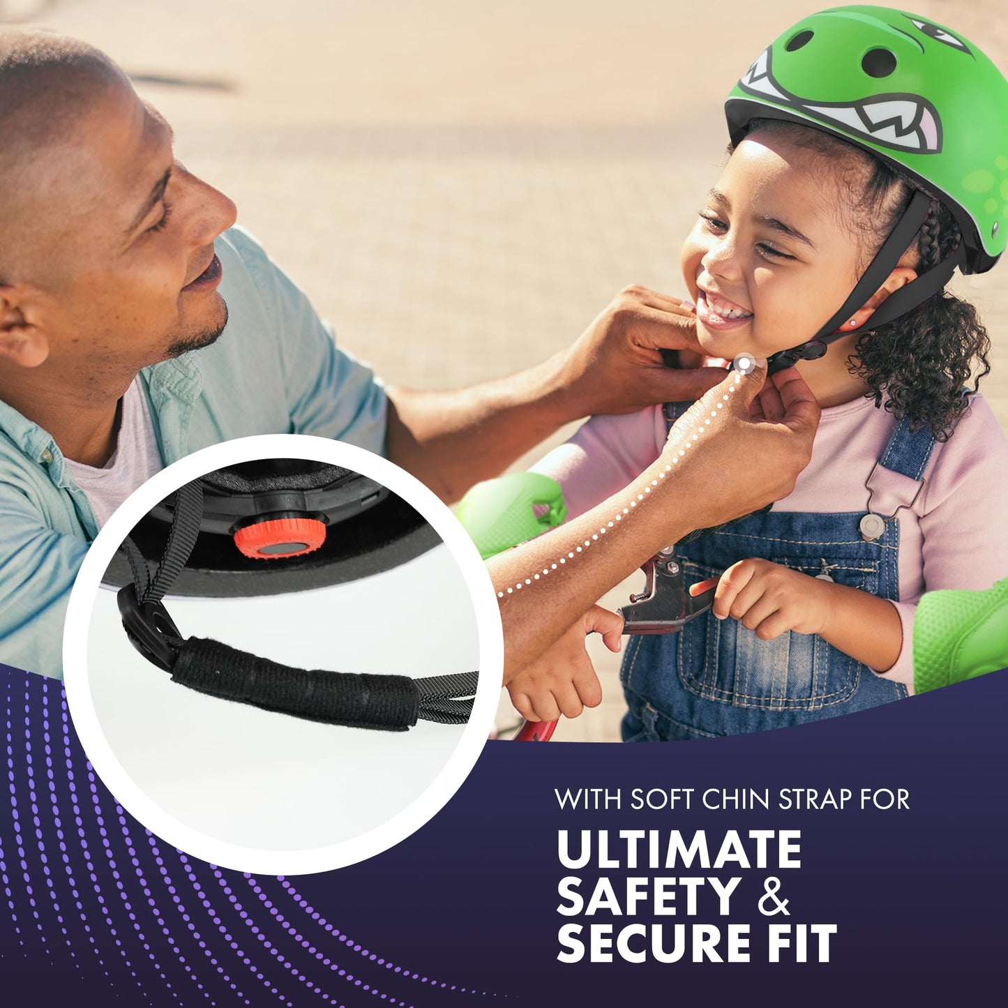 KAYMAN Kids Bike Helmet age 3 to 12, Adjustable Safety Gear for Boys and Girls, Suited to Scooter, Cycling, Skateboard & Roller Skating - Protection for Boys & Girls
