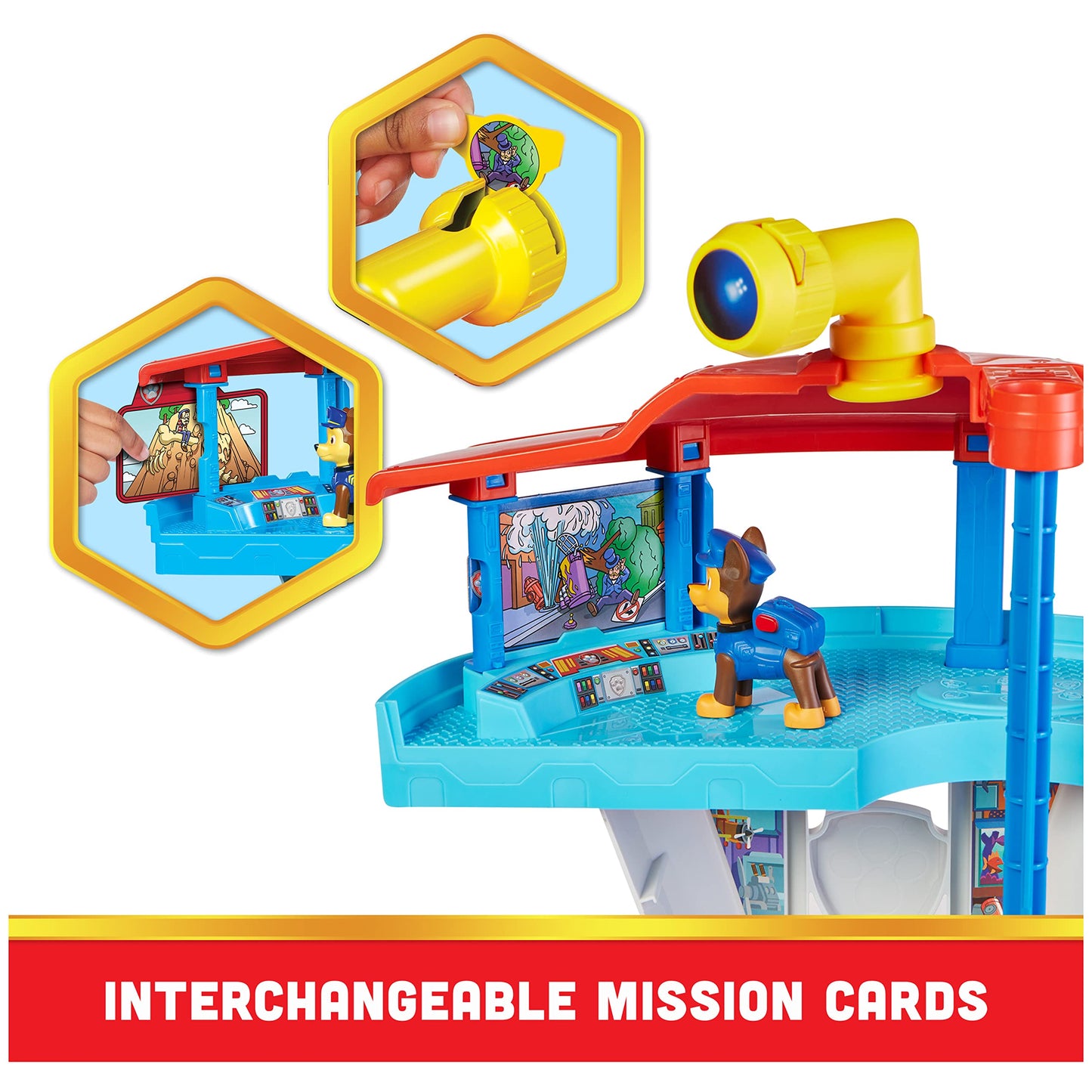 Paw Patrol Lookout Tower Playset with Toy Car Launcher, 2 Chase Action Figures, Chase’s Police Cruiser and Accessories, Kids’ Toys for Ages 3 and up