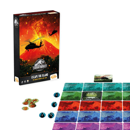 Cartamundi Jurassic World Escape The Island Card Game, For 2-4 Players, Great Gift For Kids Aged 6+