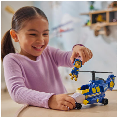 Paw Patrol: Air Rescue Chase Action Figure & Hero Helicopter Toy with Projectile Launcher & 2 Projectiles, Kids’ Toys for Boys & Girls Aged 3+