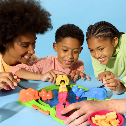 Hasbro Gaming Hungry Hungry Hippos Marble-Chomping Game for Kids, Fast-Paced Family Board Game with 4 Hippos & Marbles, Party Game for 2–4 Players, Ages 4+, Secret Santa Gift