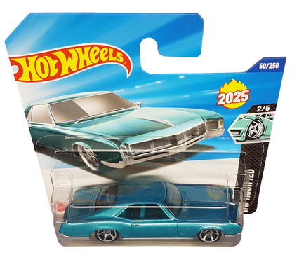 Hot Wheels - '66 Buick Riviera - HW Modified 2/5 - HYW16 - Short Card - Turquoise Metallic - GM - Mattel 2025-1:64