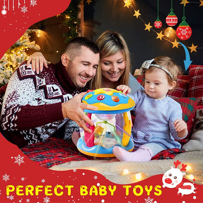 Baby Toys for 1 Year Old Boys Girls Infant Early Learning Educational Musical Light Up Baby Sensory Toys 6 to 12 12-18 Months with Pacify Music/Light Gifts for 1 2 Year Old Kids Christmas Birthday