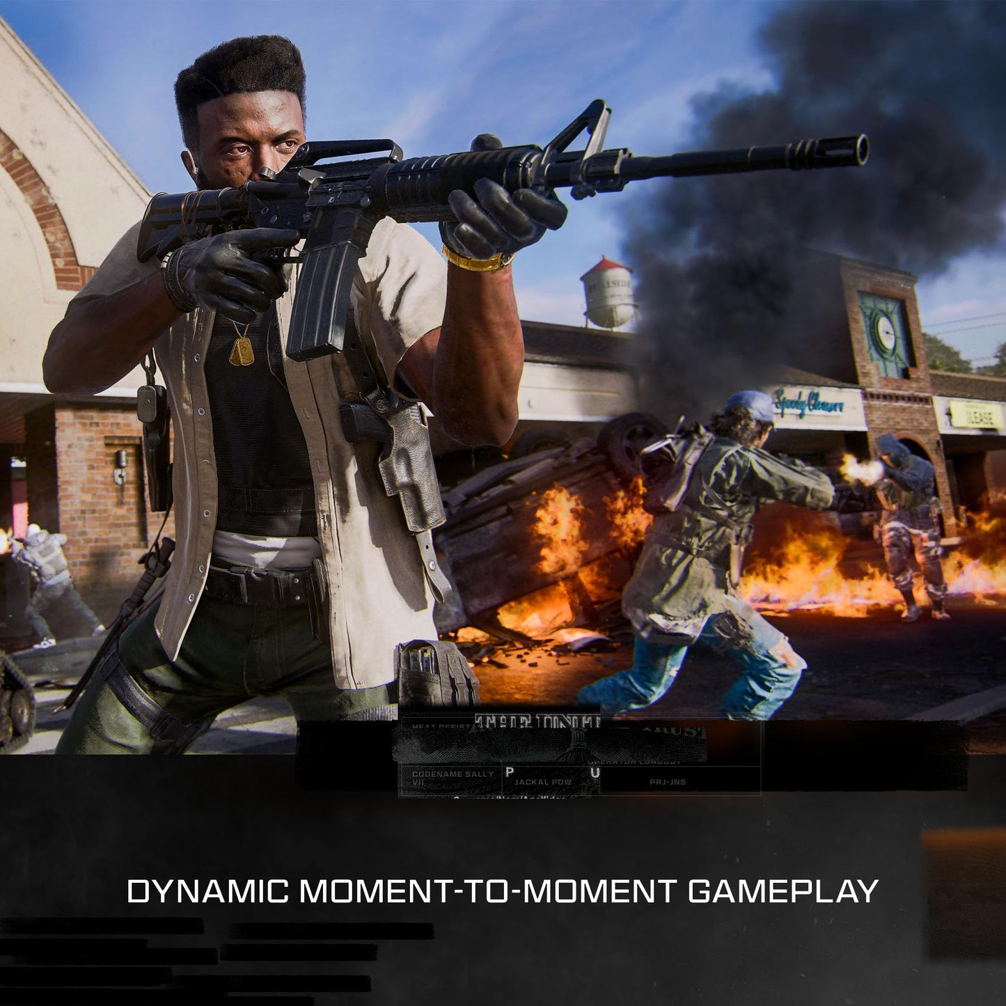 PlayStation 5 game case for Call of Duty®: Black Ops 6 by Xbox, featuring cover art with soldiers and military action.