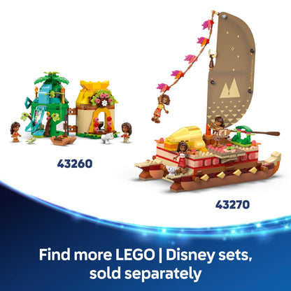 LEGO | Disney Moana 2 Heihei Building Toy - Play and Display Animal Figure with a Rotating Head, Posable Wings & Tail Feathers plus a Stand - Birthday Gift for 9+ Year Old Girls - 43272