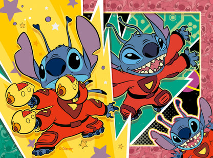 Ravensburger Disney Stitch Jigsaw Puzzles for Kids Age 3 Years Up - 4 in a Box (12, 16, 20, 24 Pieces) - Educational Toys and Games for Children