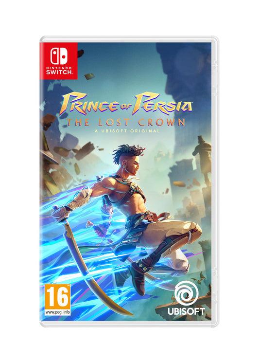 Nintendo Switch game cover for Prince of Persia: The Lost Crown by Ubisoft showing the game's artwork.