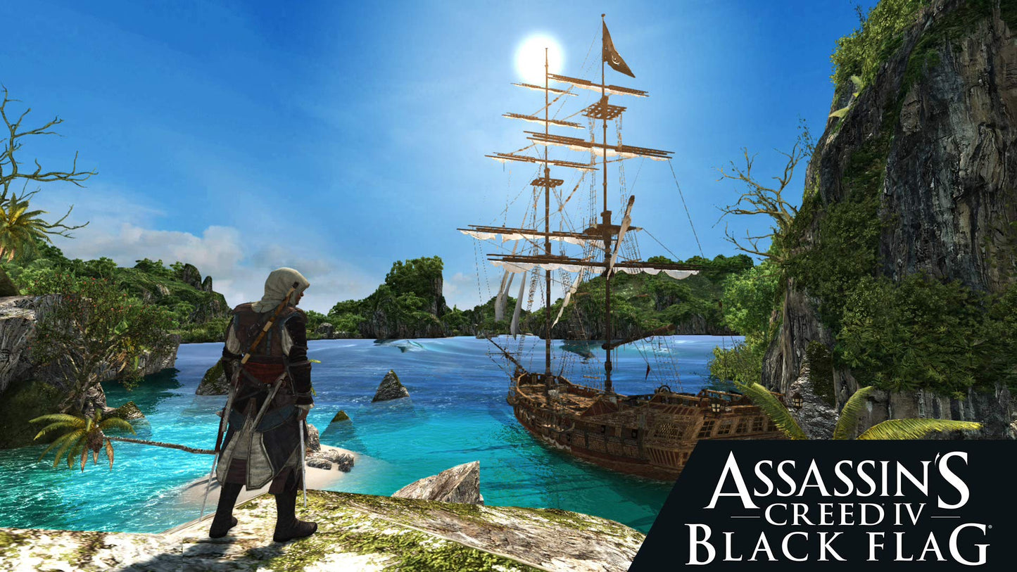 Nintendo Switch Assassin's Creed Rebel Collection game box by Ubisoft featuring artwork of rebels and historical characters.