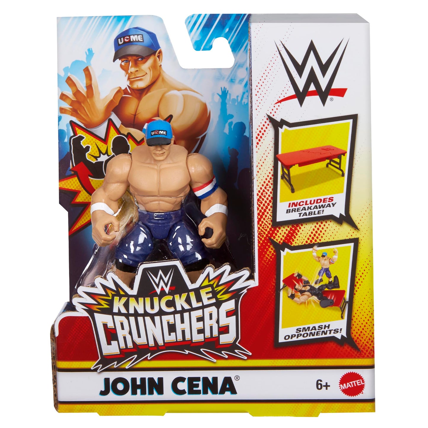 WWE John Cena (Blue) Knuckle Crunchers 6 Toy Wrestling Action Figure