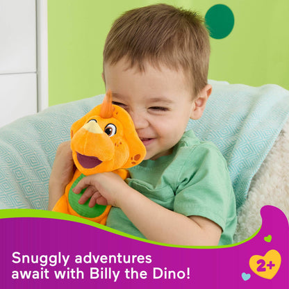 Fisher-Price Barney plush toddler toy from the World Character Collection, soft and colorful for preschool kids aged 2+ years