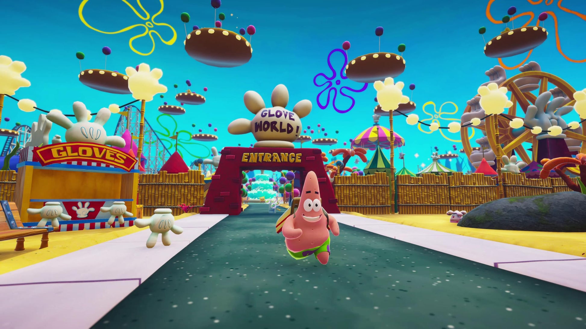 Nintendo Switch game case for SpongeBob SquarePants: The Patrick Star Game by Bandai Namco featuring Patrick Star on the cover.