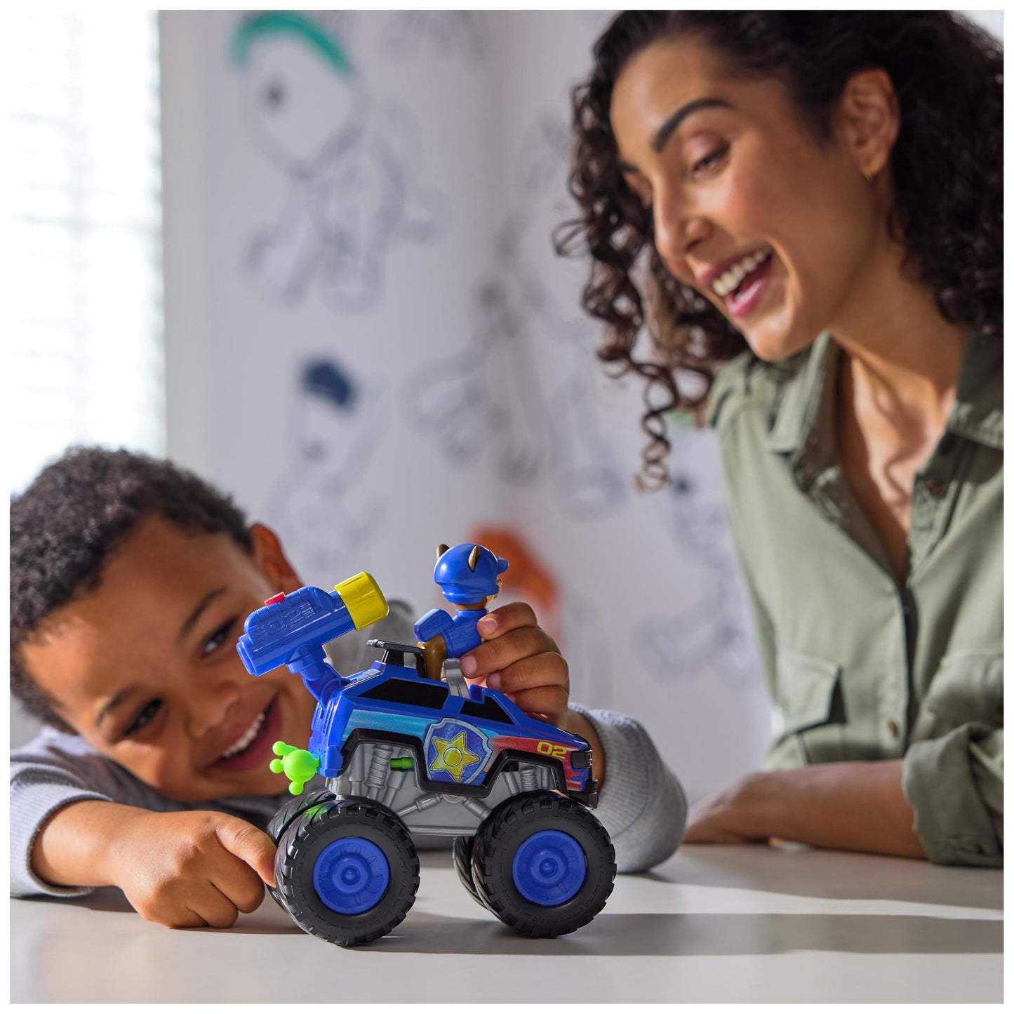 Paw Patrol: Rescue Wheels Chase’s Cruiser, Toy Truck with Projectile Launcher and Collectible Action Figure, Kids’ Toys for Boys & Girls Ages 3 and up