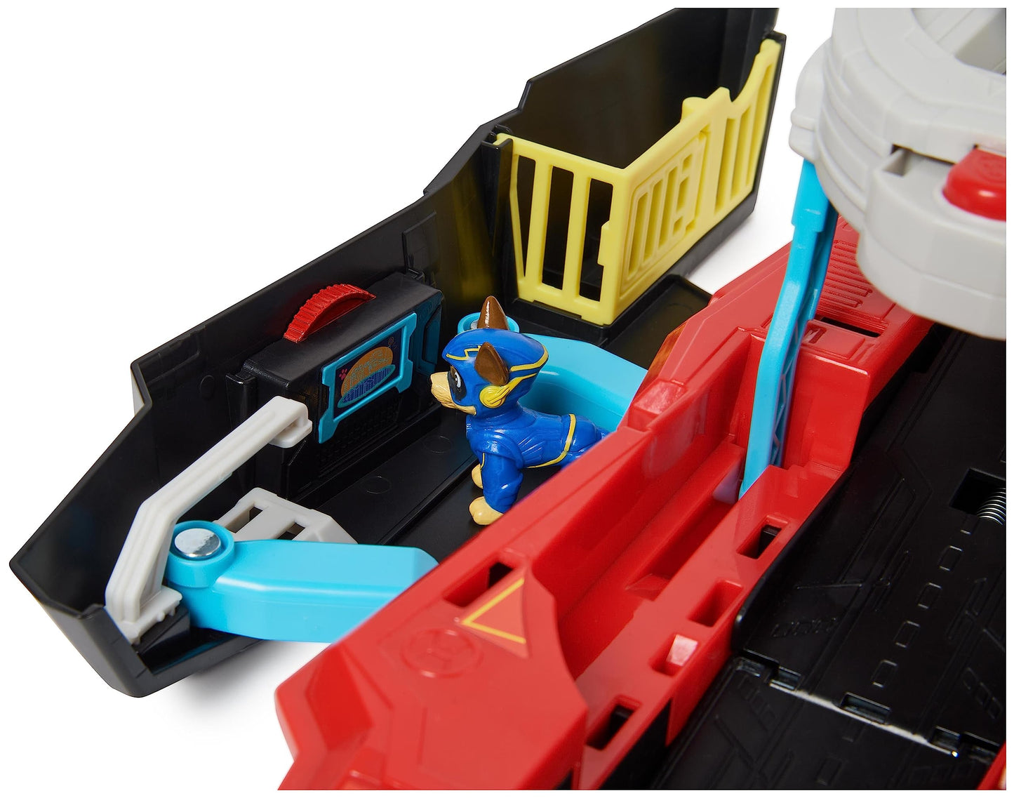 PAW PATROL: The Mighty Movie Film, Pup Squad Mini Marine Headquarters Playset with Skye Toy Car and Chase Toy Figure, Toy Suitable for Children from 3 Years