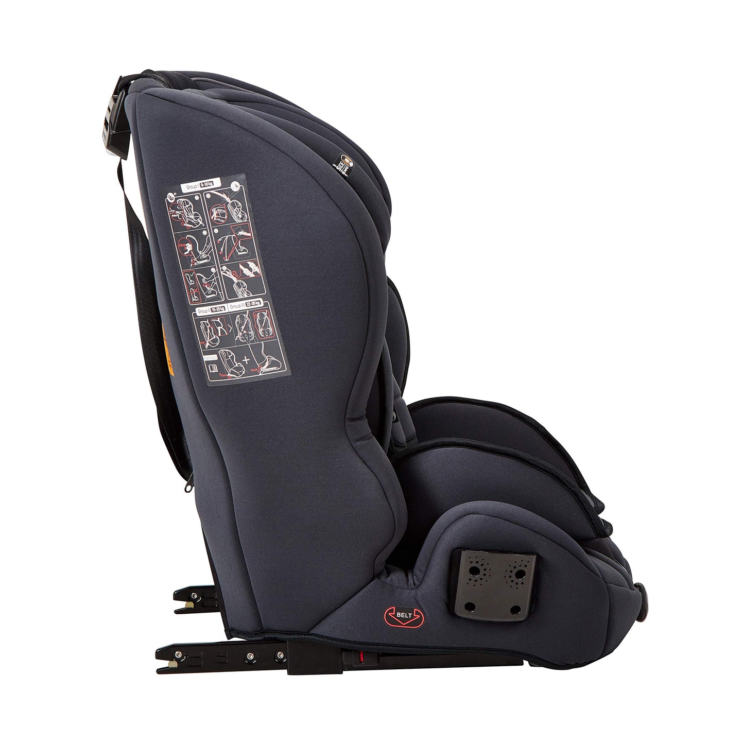 My Child Stirling Group 123 ISOFIX Car Seat Charcoal