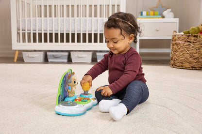 VTech Baby DJ Jams Puppy, Interactive Musical Toy, 60+ Songs and Melodies, Music, Learn & Play Modes, Fun DJ Features, Suitable for Ages 9, 12, 18 Months Plus, English Version