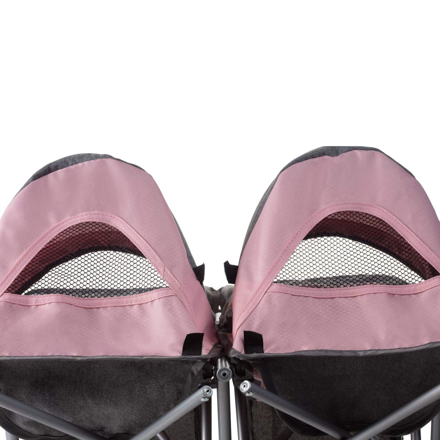 Daisy Chain Zipp Twin Max Dolls Pushchair – Adjustable handles from 76-82cm. For ages 4,5,6,7,8 or 9 years. (Classic Pink)
