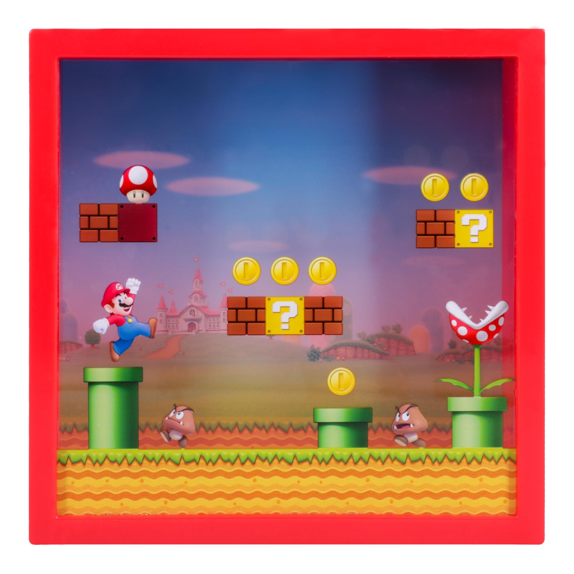 Super Mario themed piggy bank by Paladone, 18cm, featuring Super Mario design, ideal for saving coins and Mario Bros fans.