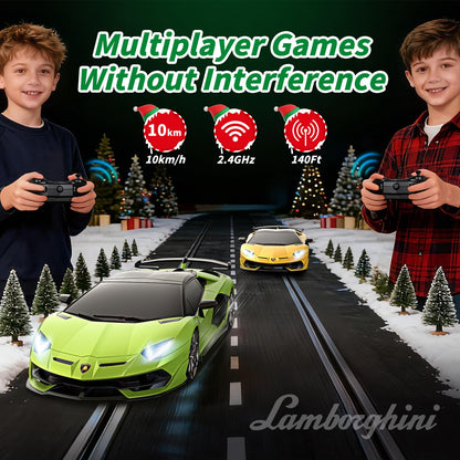 AEROQUEST 1:16 Lamborghini remote control car, 2.4GHz officially licensed RC toy vehicle for boys and girls, displayed on a plain background.