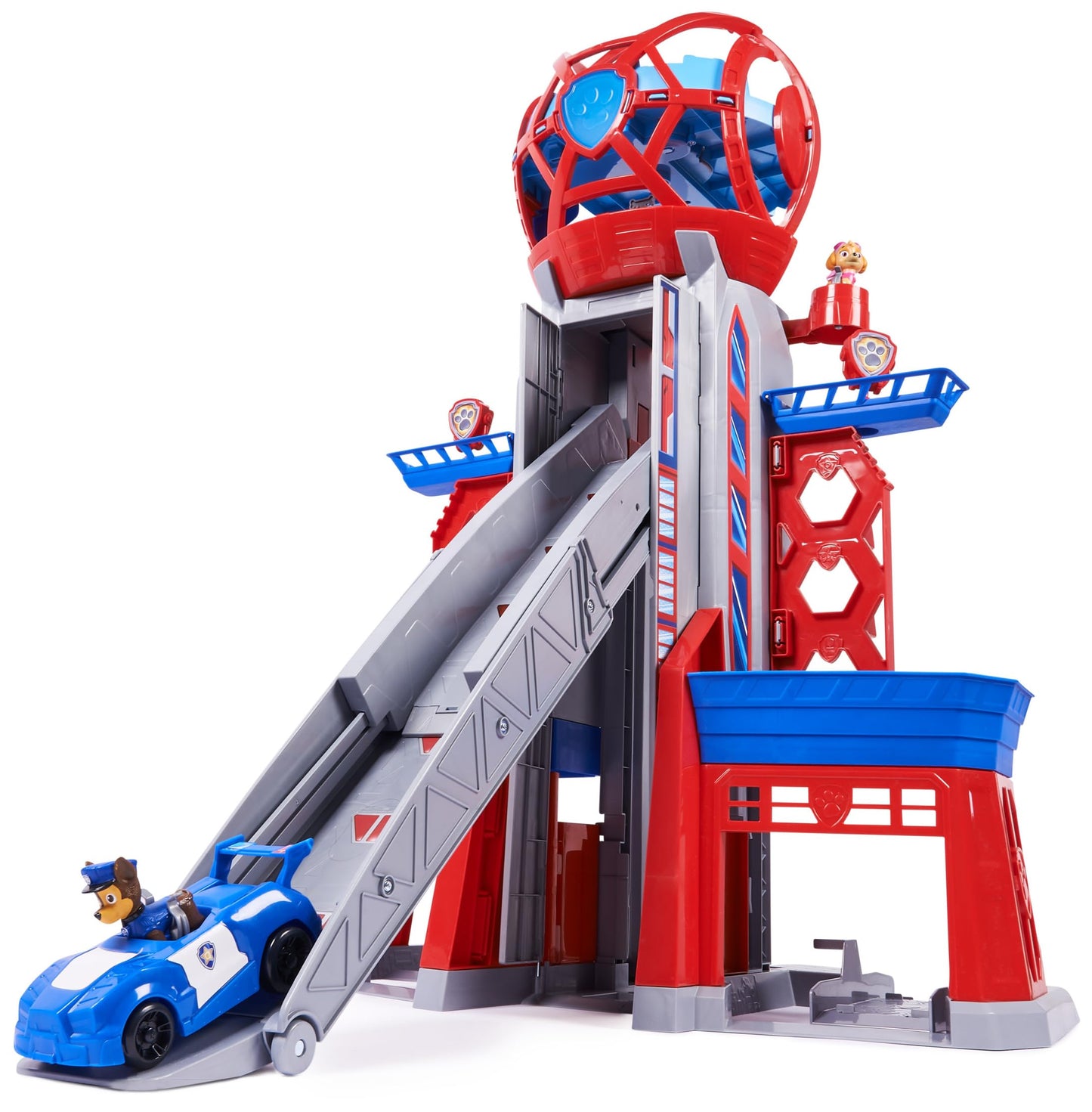 PAW PATROL: The Mighty movie, XXL headquarters from the movie, 91 cm high, includes 2 toy figures and 1 base vehicle, light and sounds, toy suitable for children from 3 years