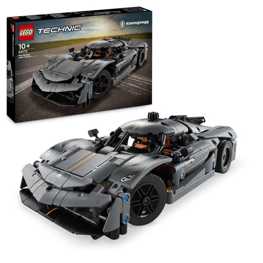 LEGO Technic Koenigsegg Jesko Absolut hypercar building toy set with detailed model and engineering features for kids.