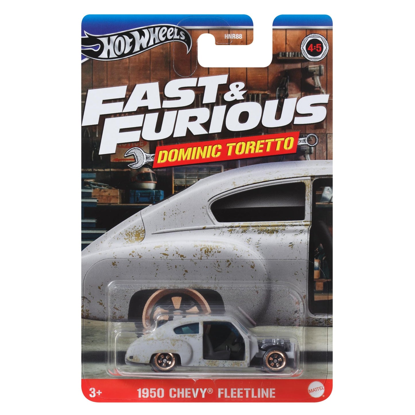 Hot Wheels Fast and Furious Dominic Toretto Car 1950 Chevy Fleetline Model Die Cast Scale 1:64 - Length 7 cm - HRW49