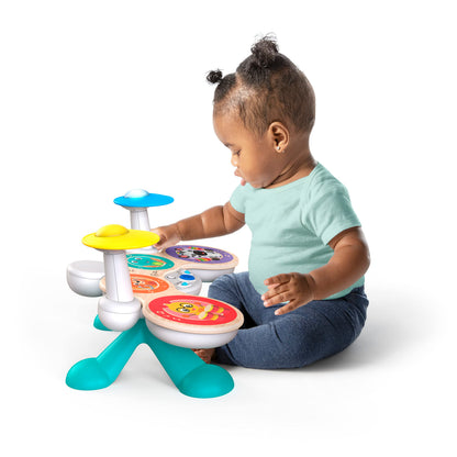 Baby Einstein Together in Tune Drums toddler musical toy with wireless wooden drums from the Magic Touch Collection for ages 12 months+