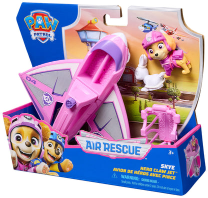 Paw Patrol: Air Rescue Skye Action Figure & Hero Claw Jet Plane with Retractable Claw, Rescue Basket & Bunny, Kids’ Toys for Boys & Girls Aged 3+
