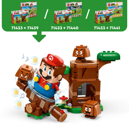 LEGO Super Mario Goombas’ Playground Set, Nintendo Collectible for Kids, Adventure Toy Playset, Buildable Seesaw, 3 Figures, Gift for 7 Plus Year Old Boys, Girls and Fans, 71433