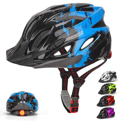 Kids Helmet, RaMokey Kids Bike Helmet With Light, Boys Girls Bike Helmet Age 3-14, Adjustable Child Helmet (50-59CM) for Bicycle Scooter Skating Cycle