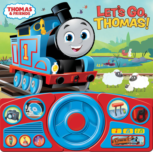 Thomas & Friends - Let's Go Thomas! Interactive Steering Wheel Sound Book - PI Kids (Steering Wheel Book)