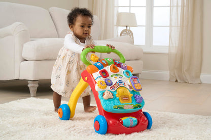 VTech First Steps Baby Walker | Push Along Walker Baby Toy with Shapes, Sounds, Music, Phrases, Pretend Play and More | Suitable for Babies from 6 Months, 1, 2 & 3 Year Olds, Boys & Girls