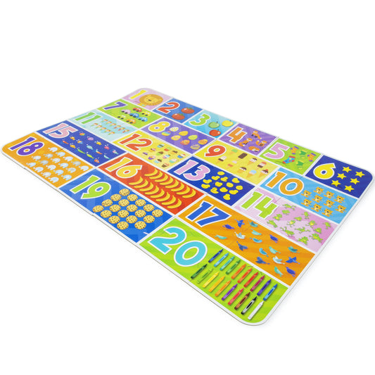 abeec Giant Number Puzzles - Floor Jigsaw Puzzles For Kids - Includes 30 Giant Floor Puzzle Pieces - Educational Toys - Toddler Games - Number Puzzle