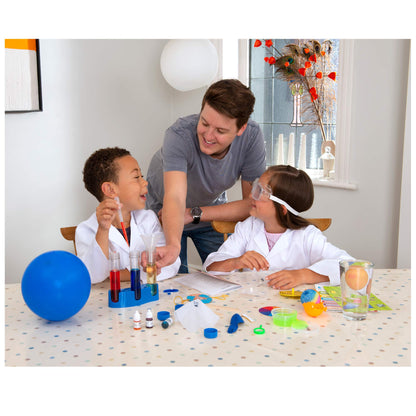 Galt Frightful First Experiments science craft kit for kids with goggles, test tubes, and experiment guide for children age 6+