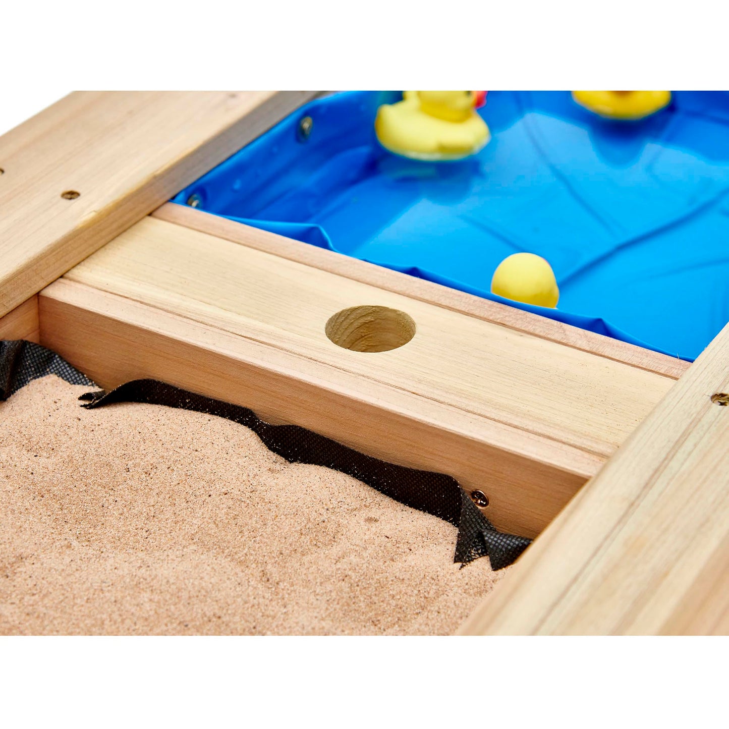 Plum Play Surfside Junior Sand and Water 3 in 1 Activity Play Picnic Table with Sunshade Parasol - Removable Table Top (Teal)