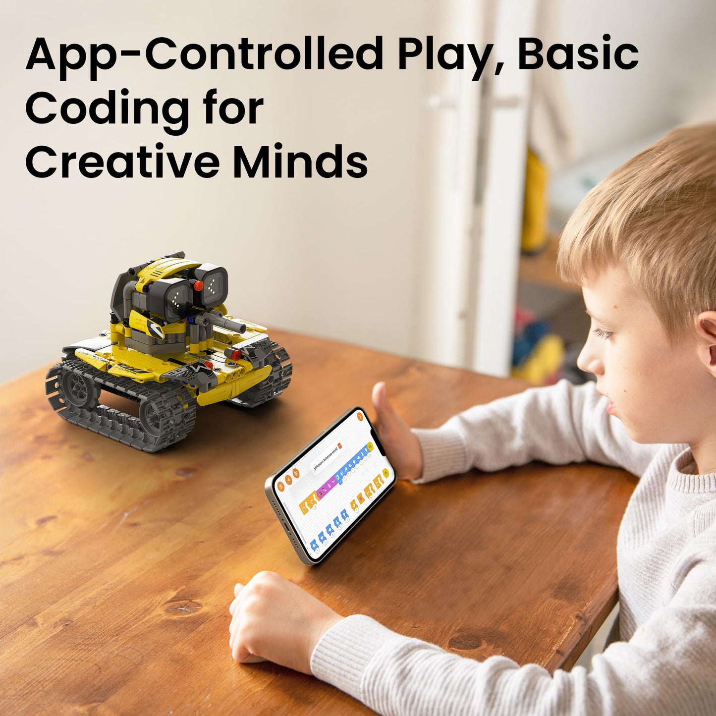 Sillbird STEM robot building toys set with remote control, featuring 435 pieces for creative learning for kids aged 8-13.