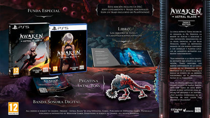 Awaken Astral Blade Tania's Edition game for PS5 by MDM MERIDIEM GAMES, featuring the game cover with character artwork.