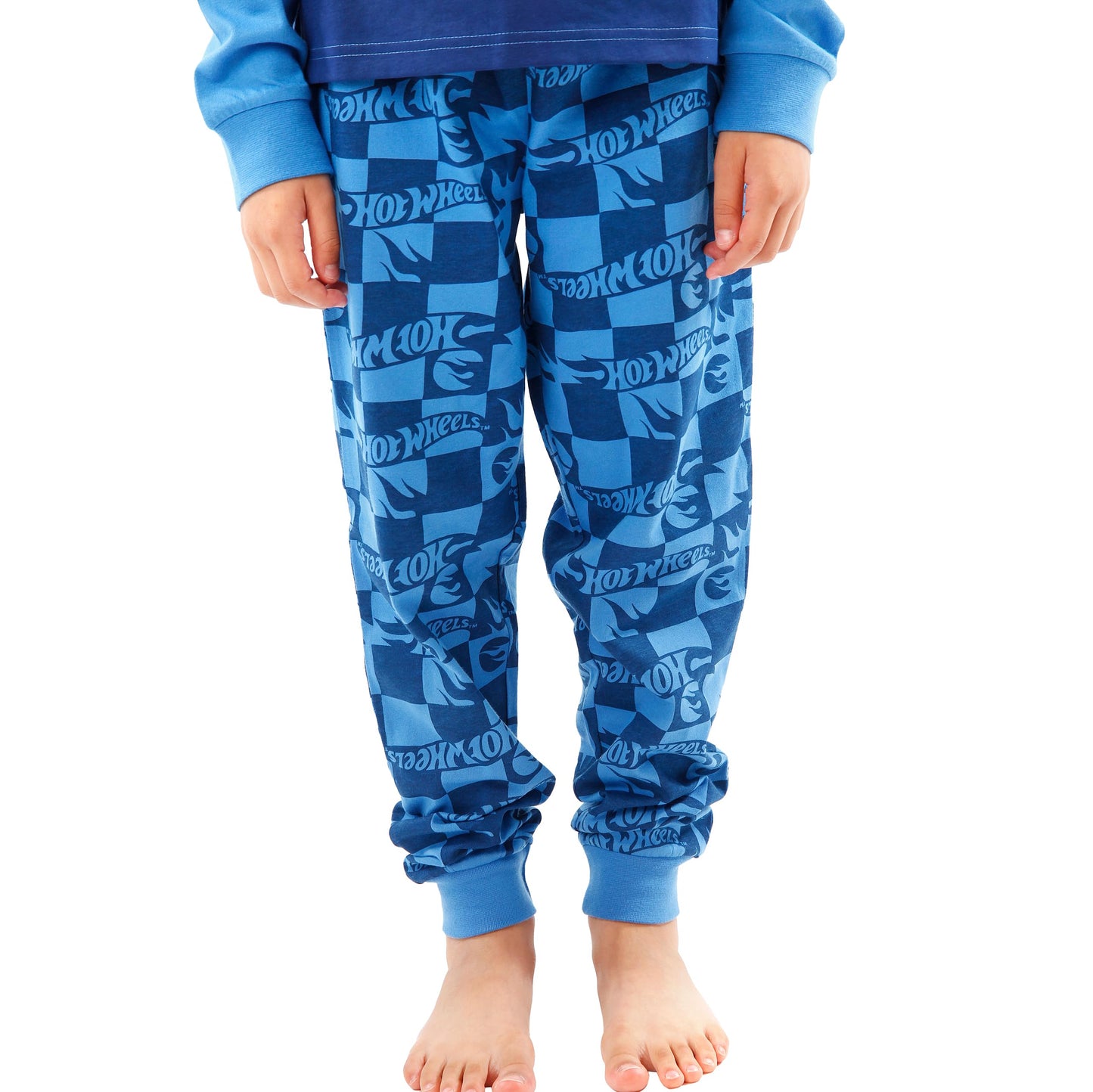 Hot Wheels Pyjamas | Boys Race Cars Pyjamas | Long Sleeve Boys PJs | Blue | 7-8 Years