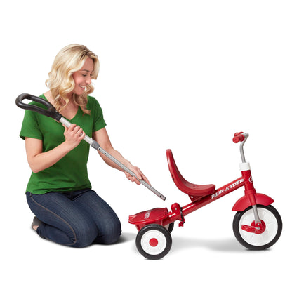 Radio Flyer 3-in-1 Stroll 'N Trike, Red Toddler Trike For 1.5-5 Years Old